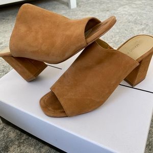 Marc Fisher Suede Heel Mules